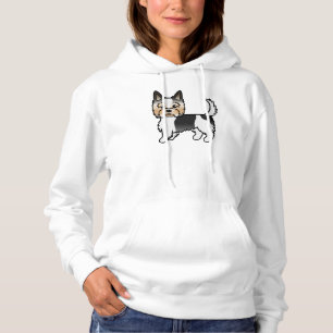 Pull À Capuche Biewer Terrier Yorkshire Terrier Cute Cartoon Chie