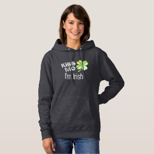 Pull À Capuche Bisou drôle Je suis Irlandais St. Patrick's Day Fe