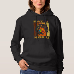 Pull À Capuche Black Fier Af Mois De L'Histoire Africaine Bhm Mel