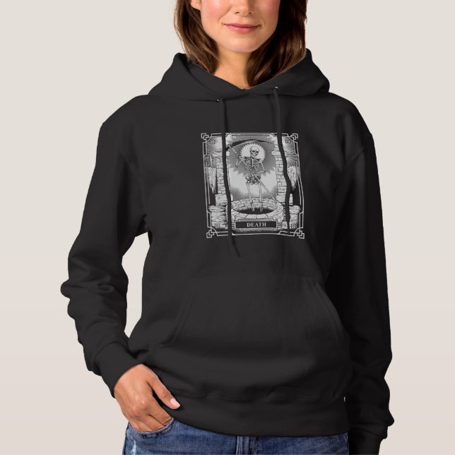 Pull À Capuche Blackcraft Witchy Skeleton Death the Grim Reaper T (Devant)