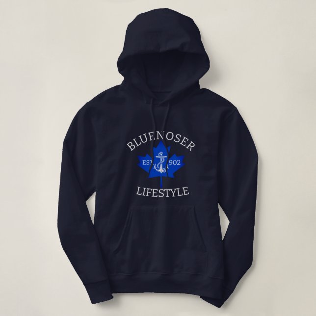 Pull À Capuche Bluenoser Lifestyle Feuille d'érable 902 Eh ! (Design devant)