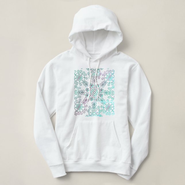 Pull À Capuche Boho Folk (Design devant)