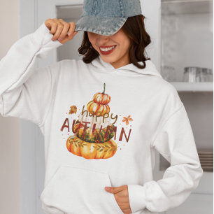 Pull À Capuche Bonjour Automne, Vibes d'Automne