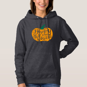 Pull À Capuche Bonne lettre Halloween sur citrouille sculpté