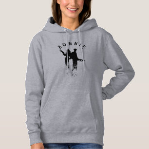 Pull À Capuche Bonnie et Clyde   Femmes Bonnie Grey