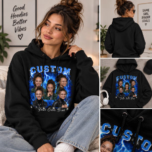 Pull À Capuche Bootleg de photo personnalisé