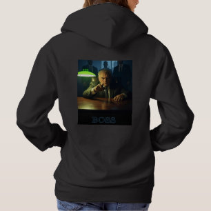 Pull À Capuche Boss avec texte femmes noir capuchon sweatshirt re