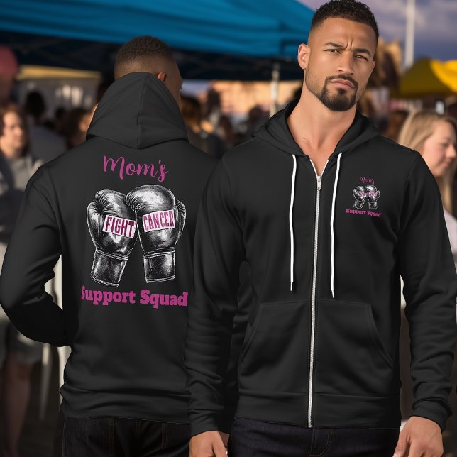 Pull À Capuche Breast Cancer Fighter Support Squad (Créateur téléchargé)