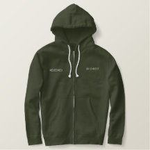 Redeemed by Christ Embroidered Men’s Christian Hoo