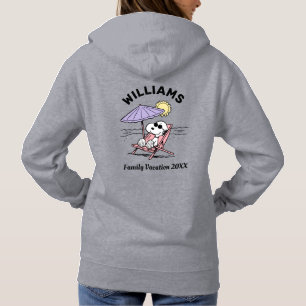 Pull À Capuche cacahuètes   Snoopy Beach T-Shirt de vacances en f