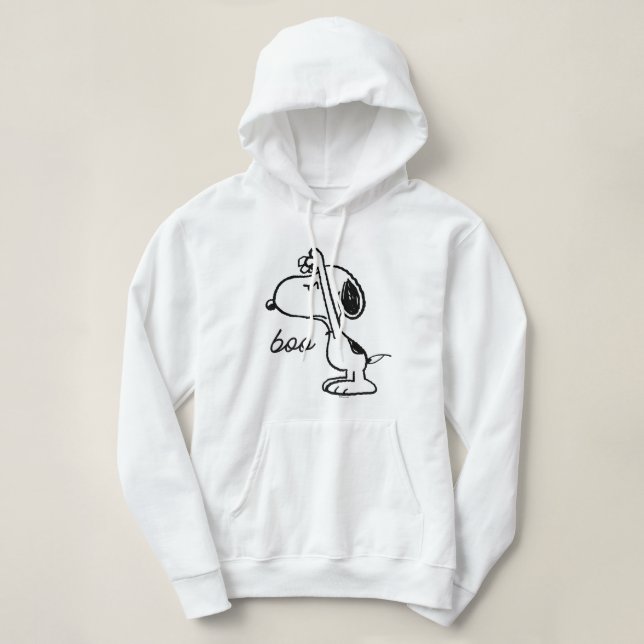 Pull À Capuche cacahuètes | Snoopy Vous A Craigné (Design devant)