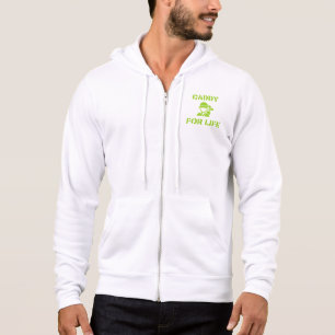 Pull À Capuche Caddie de golf pour la vie Citation Vert Citron