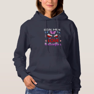 Pull À Capuche Cadeau Papillon Les vrais hommes aiment les papi