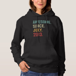 Pull À Capuche Cadeaux 10 Ans Awesome Depuis Juillet 2013 10th Bi