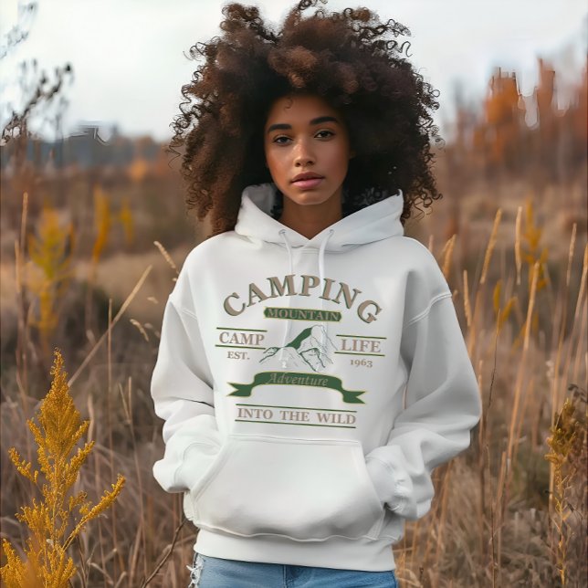 Pull À Capuche Camping extérieur vie de camping (Créateur téléchargé)