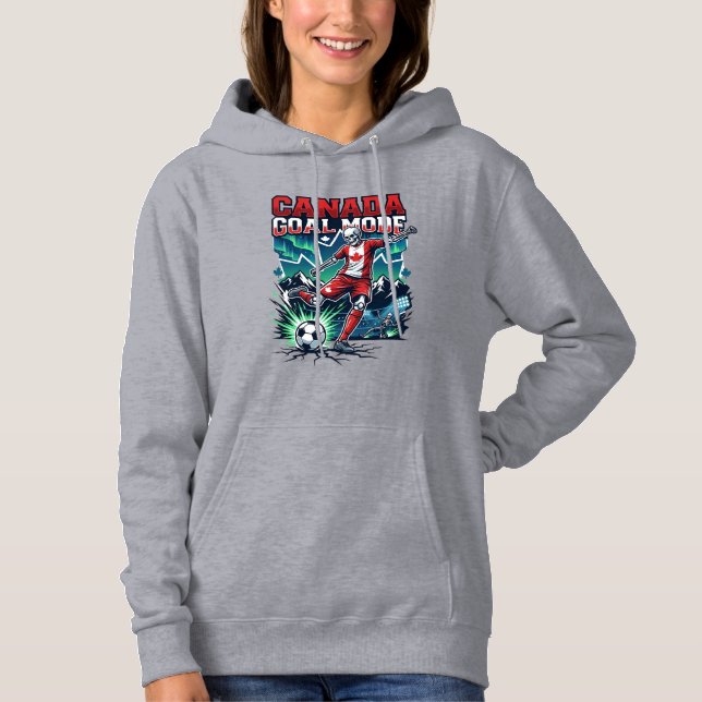 Pull À Capuche Canada Mode de but squelette attaquant nations dyn (Devant)