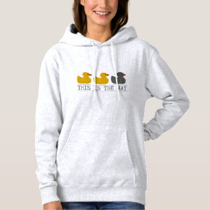 Pull À Capuche Canard noir gris canard du Minnesota - C'est comme
