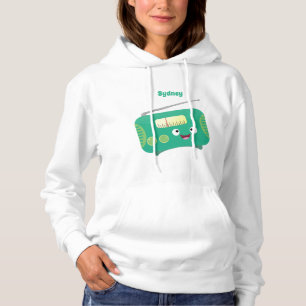 Pull À Capuche Caricature de radio rétro amusante