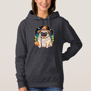 Pull À Capuche "Carlin de Chubby en Sorcière Casquette Halloween