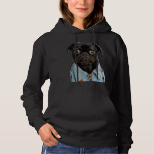 Pull À Capuche Carlin noir en Jeans Sticker Classic T-shirt 181