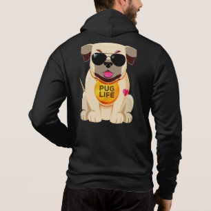 Pull À Capuche Carlin Vie texte personnalisé / nom
