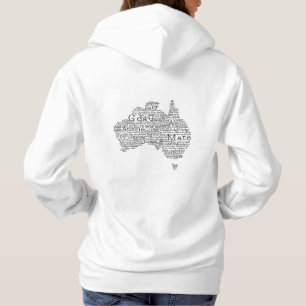 Pull À Capuche Carte de l'argot australien
