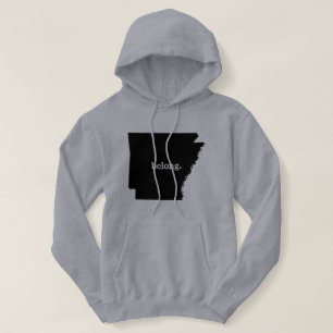 Pull À Capuche Carte de l'Arkansas Belong State Pride