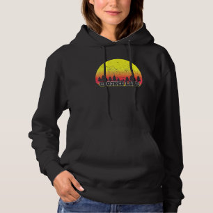 Pull À Capuche Carte graphique Crooked Lake Indiana Retro Pittore