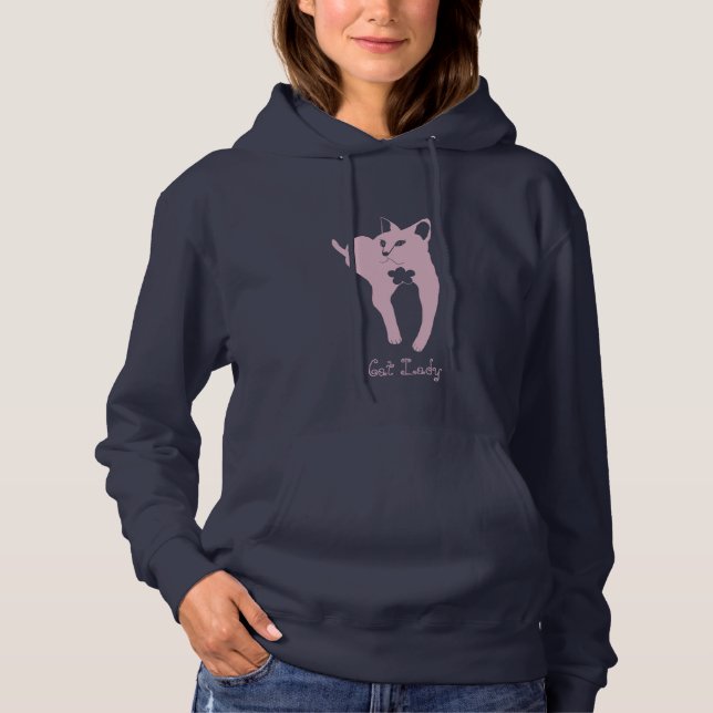 Pull À Capuche Cat Lady Women's Hoodie (Devant)