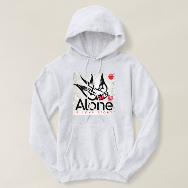 Pull À Capuche CBC Alone : Une histoire d'amour (Design devant)