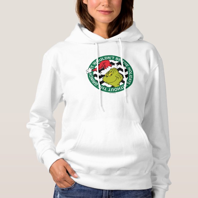 Pull À Capuche Ce ne serait pas les vacances sans Grinch (Devant)
