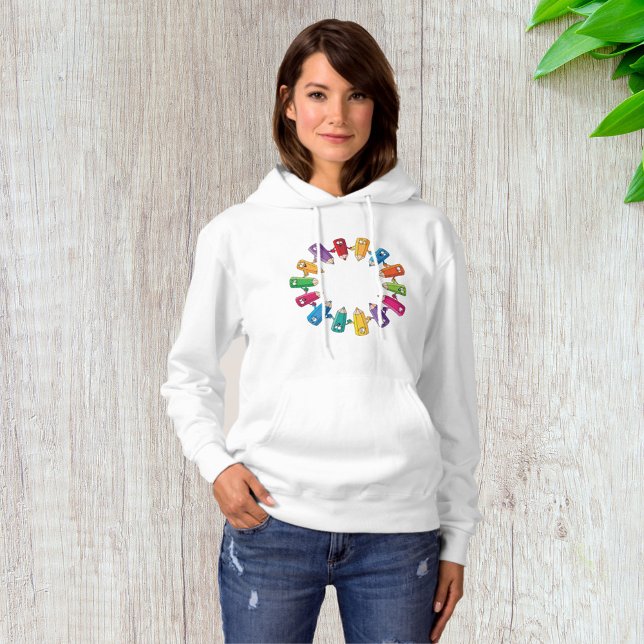 Pull À Capuche Cercle De Crayons (Créateur téléchargé)