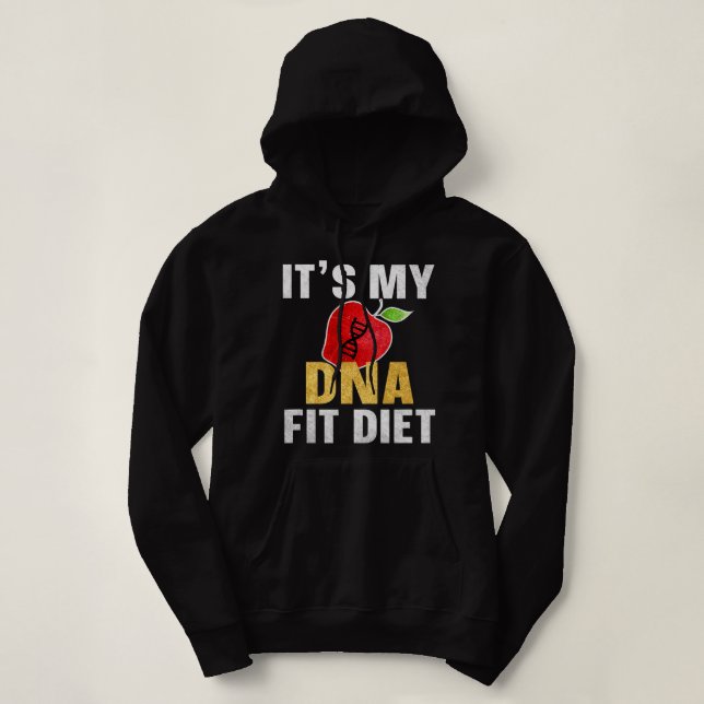Pull À Capuche C'est mon régime ADN Fit (Design devant)