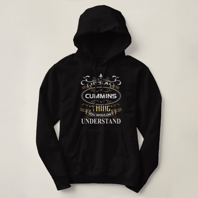 Pull À Capuche C'est un cummins que vous ne comprendriez pas (Design devant)