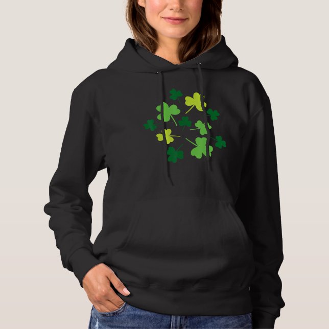 Pull À Capuche Chance Shamrock St. Patricks Day (Devant)
