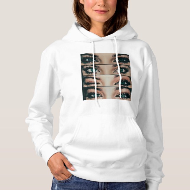 Pull À Capuche Chandail Les yeux ne mentent pas  (Devant)