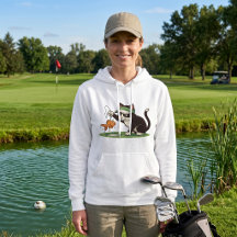 Chat golfeur drôle Pêche Aléa d'eau