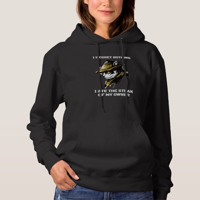 Pull À Capuche Chat japonais Samurai Katana Sameowrai Catana Chat (Devant)