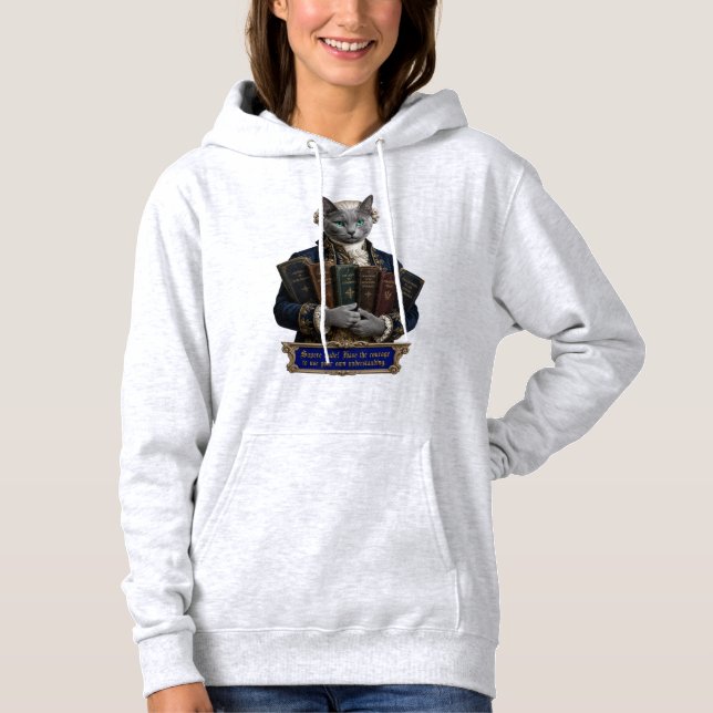 Pull À Capuche Chat russe bleu Emmanuel Kant (Devant)