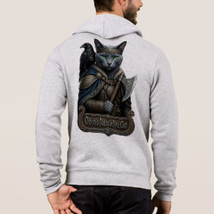 Pull À Capuche Chat Russe Bleu Noble Odin