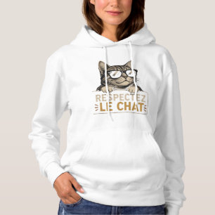 Pull À Capuche Chat Vectoriel Cool avec Lunettes de Soleil – fun