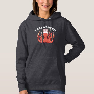 Pull À Capuche Chefalopod Pun drôle de chef de poulpe