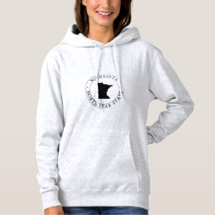 Pull À Capuche Chemise d'État du Minnesota à capuche
