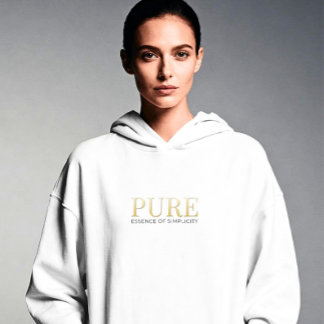 Pull À Capuche chemise luxueuse minimaliste blanche d'esthétique