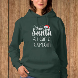 Pull À Capuche Cher Père Noël, je peux vous expliquer Noël drôle