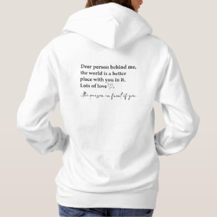 Pull À Capuche Cher Personne Derrière Moi