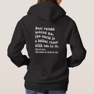 Pull À Capuche Chère personne derrière moi