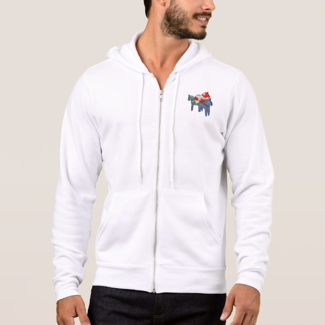 Pull À Capuche Chevaux de Dala (Devant)