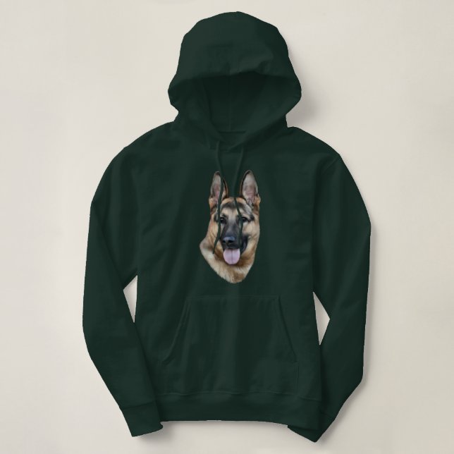 Pull À Capuche Chien berger allemand (Design devant)