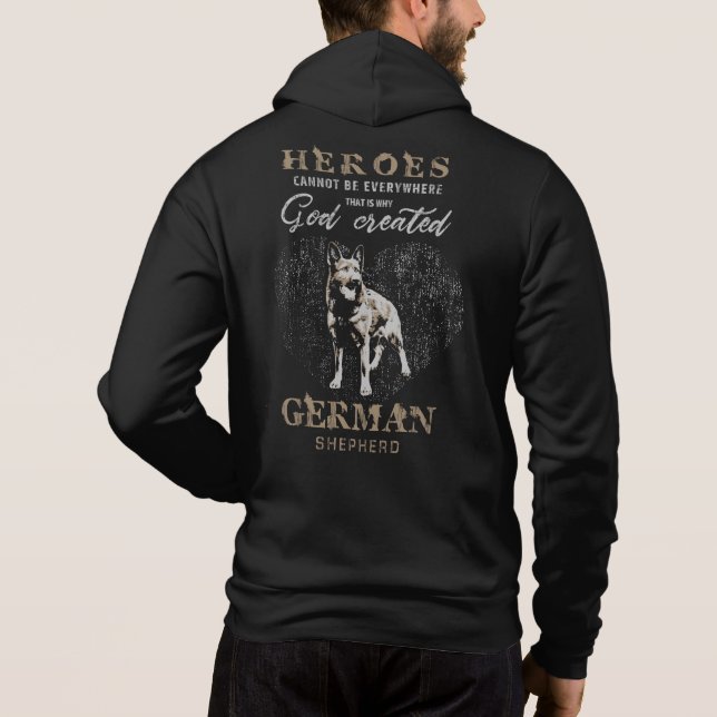 Pull À Capuche Chien de berger allemand - GSD (Dos)